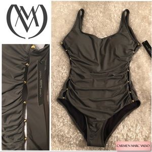 Carmen Marc Valvo “pick a boo” swimsuit